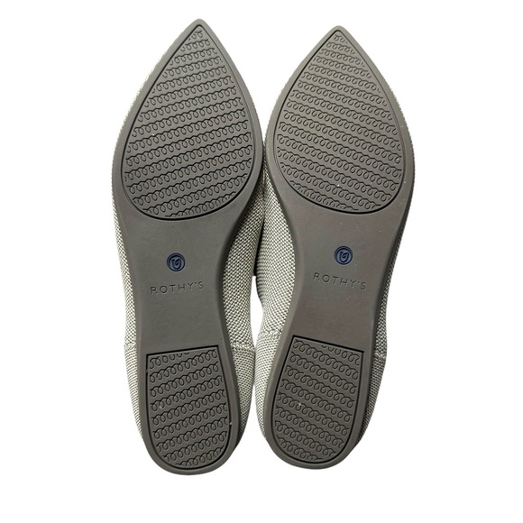 Rothy’s | The Point in Flax Birdseye Gray 8 - Picture 7 of 8